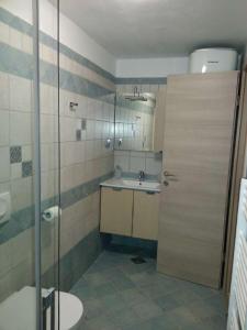 Vonios kambarys apgyvendinimo įstaigoje Apartments HALIAETUM