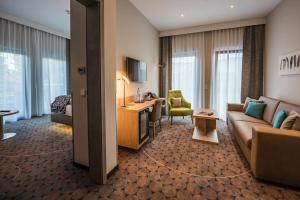 Posezení v ubytování AKZENT Hotel Villa Saxer