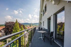 Balkón nebo terasa v ubytování AKZENT Hotel Villa Saxer