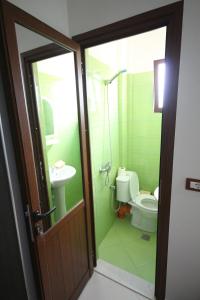 
A bathroom at Hotel Agreno
