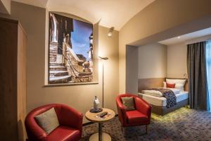 Posezení v ubytování AKZENT Hotel Villa Saxer