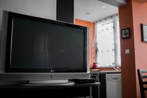 A television and/or entertainment centre at Апарт Пееви