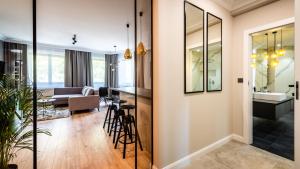 Posezení v ubytování A11 Apartments & SPA Dermique