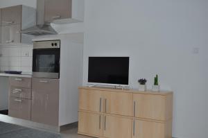 Kuchyň nebo kuchyňský kout v ubytování Apartments Matej & Irena