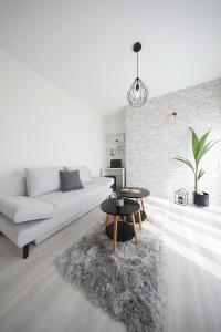 Ein Sitzbereich in der Unterkunft Luxury Majpruz Suites