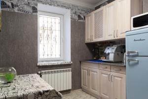 Kuchyň nebo kuchyňský kout v ubytování Art house Hostel