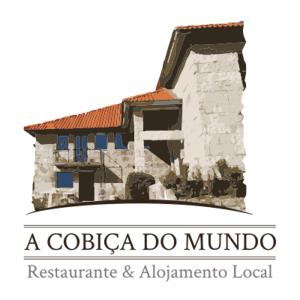 Pincães的住宿－A Cobiça do Mundo，当地cuda domundo餐厅和albuquerque餐厅的标志