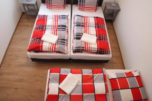 Ein Bett oder Betten in einem Zimmer der Unterkunft Schwaben Apartment
