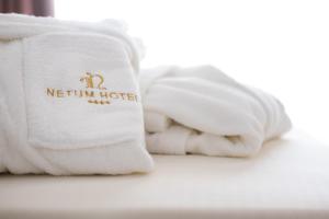 Krevet ili kreveti u jedinici u okviru objekta Netum Hotel