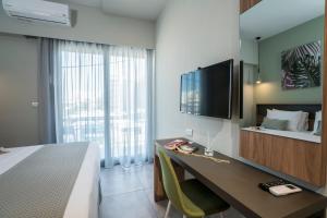 Postel nebo postele na pokoji v ubytování Mediterranean Luxury Apartment