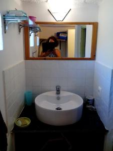 Kylpyhuone majoituspaikassa Myrovolos
