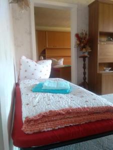 Postel nebo postele na pokoji v ubytování Spreewald Ferienwohnung Wollgast