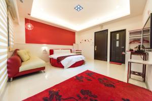 Cama o camas de una habitación en 醇境民宿 Pure B&B