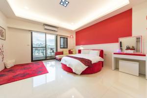 Cama o camas de una habitación en 醇境民宿 Pure B&B