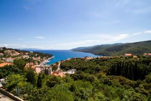 a view of a town and a body of water at Haus Valerija in Labin