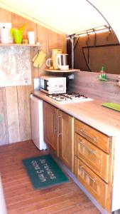 Una cocina o zona de cocina en Camping Le Pesquier