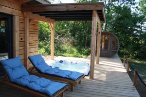Zahrada ubytování La Cabane à Papi