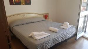 Postel nebo postele na pokoji v ubytování Hotel La Zorza