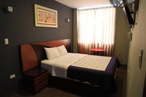 Cama o camas de una habitación en Hotel Vicente de la Vega