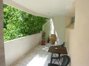 A balcony or terrace at Callisto studio