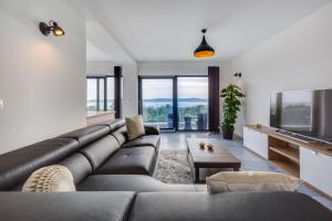 TV a/nebo společenská místnost v ubytování Villa Panorama