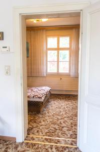 Postel nebo postele na pokoji v ubytování Gemütliches, heimeliges Ferienhaus
