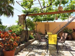 A garden outside Traditional Cretan Villa