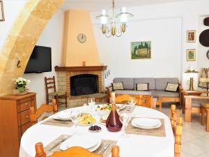 A television and/or entertainment centre at Traditional Cretan Villa