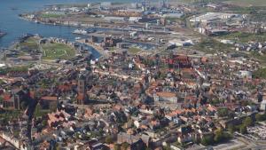 Nespecifikovaný výhled na destinaci Zierow nebo výhled na město při pohledu z prázdninového domu