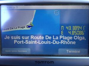 ein Zeichen auf der Seite eines Mobiltelefons in der Unterkunft Port saint Louis du Rhône magnifique vue sur mer in Port-Saint-Louis-du-Rhône