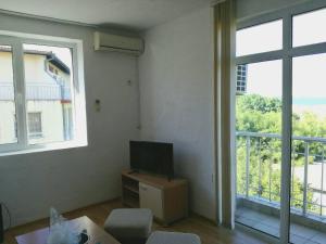 TV a/nebo společenská místnost v ubytování Apartment Stoyanovi