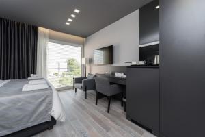 Posteľ alebo postele v izbe v ubytovaní Artis accommodation