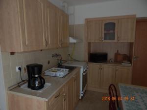 Kuchyň nebo kuchyňský kout v ubytování Family Relax Premium Apartman