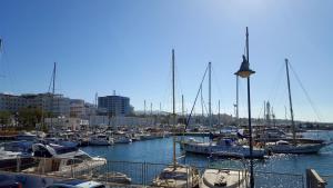 a bunch of boats docked in a harbor at Casa Alma in Marbella
