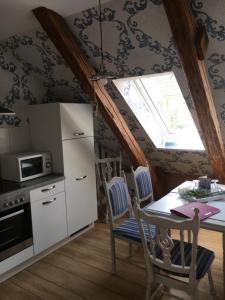 Kuchyň nebo kuchyňský kout v ubytování Dompanorama-Kleines Ferienloft