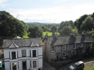 an aerial view of a house in a village at Hillside Bed & Breakfast in Kendal