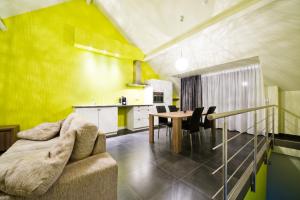 Posezení v ubytování B&B Villa Curtricias