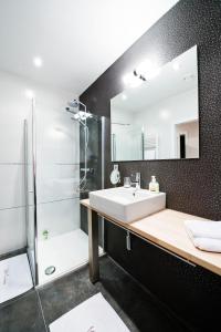 Koupelna v ubytování B&B Villa Curtricias