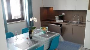 Kuchyň nebo kuchyňský kout v ubytování LUXURY APARTMENT KALA 2