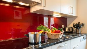 Dapur atau dapur kecil di Haus Belle-Vue