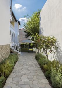 Zahrada ubytování Afkos Apartments