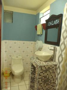 Kúpeľňa v ubytovaní Hospedaje El Viajero