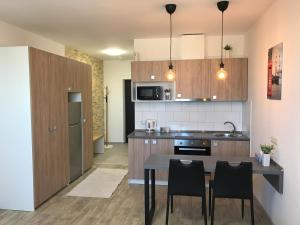 Kuhinja oz. manjša kuhinja v nastanitvi Святобор LUX Apartments