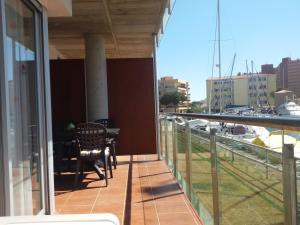 Balkón alebo terasa v ubytovaní Apartamento al canal