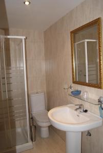 Koupelna v ubytování Hotel Los Laureles