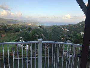 a view of the ocean from a balcony at Villa les Alizés in Les Anses-dʼArlets +25 photos