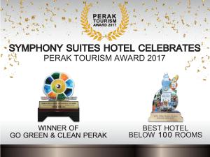 Sijil, anugerah, tanda atau dokumen lain yang dipamerkan di Symphony Suites Hotel
