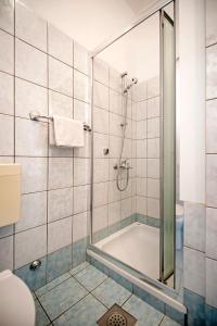 a bathroom with a shower and a bath tub at Casa Botin in Rovinj +61 photos