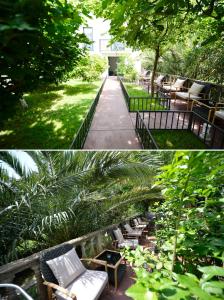 Κήπος έξω από το Hotel Alkima