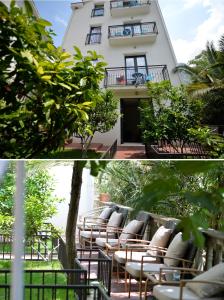 Κήπος έξω από το Hotel Alkima